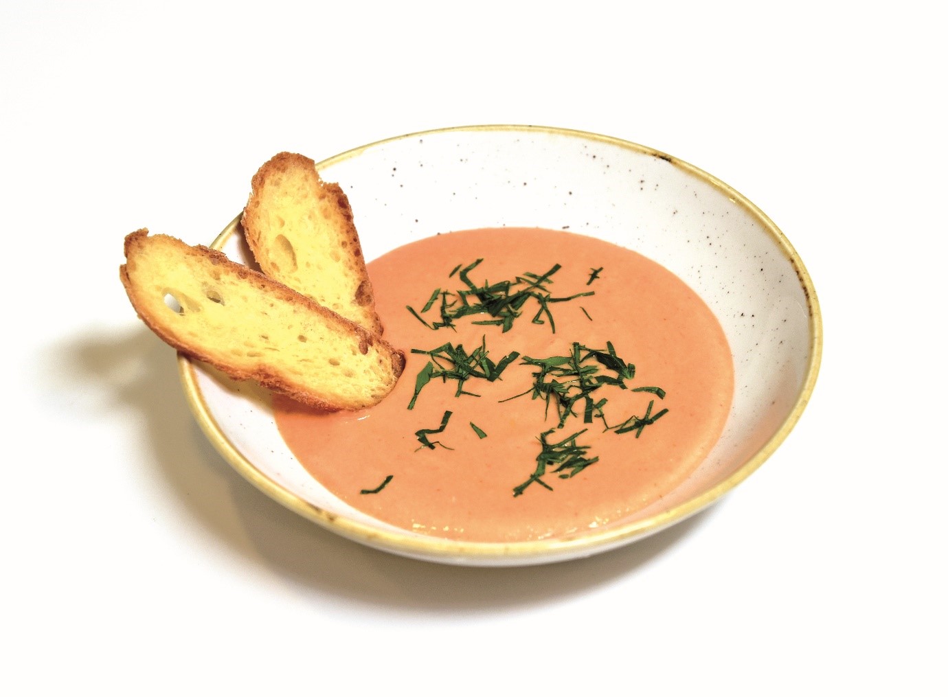 Gingery tomato yogurt soup