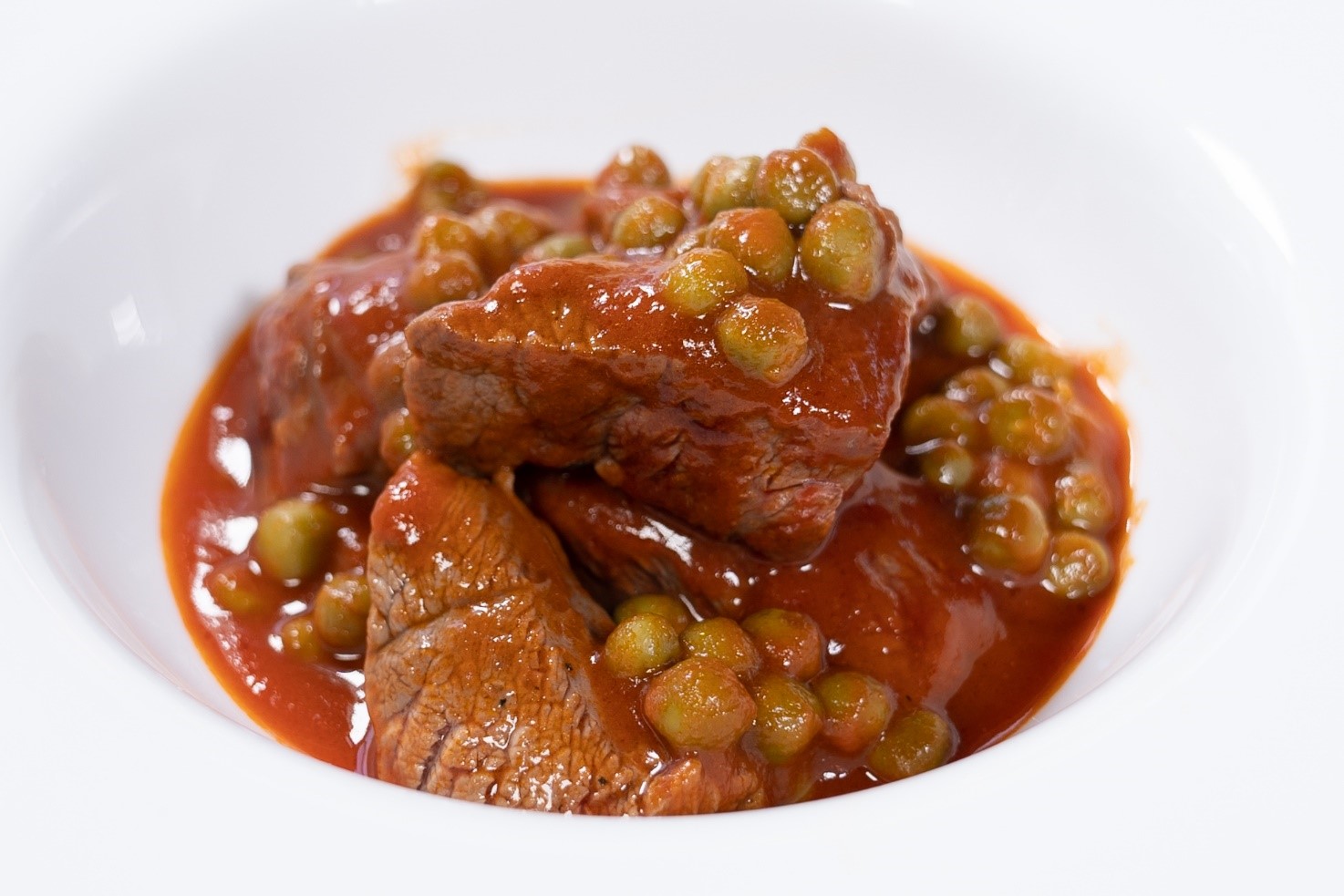 Beef stew with peas